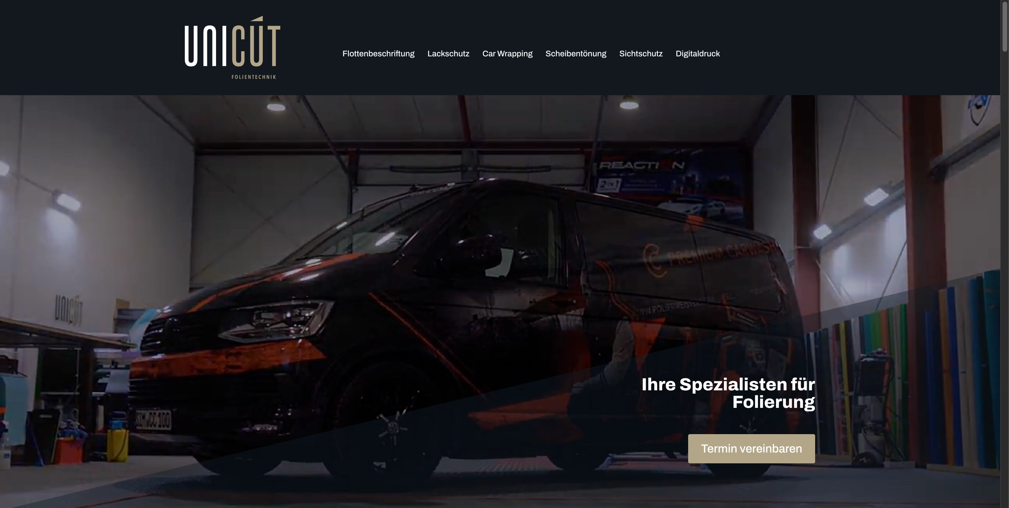 Unicut Folientechnik Website