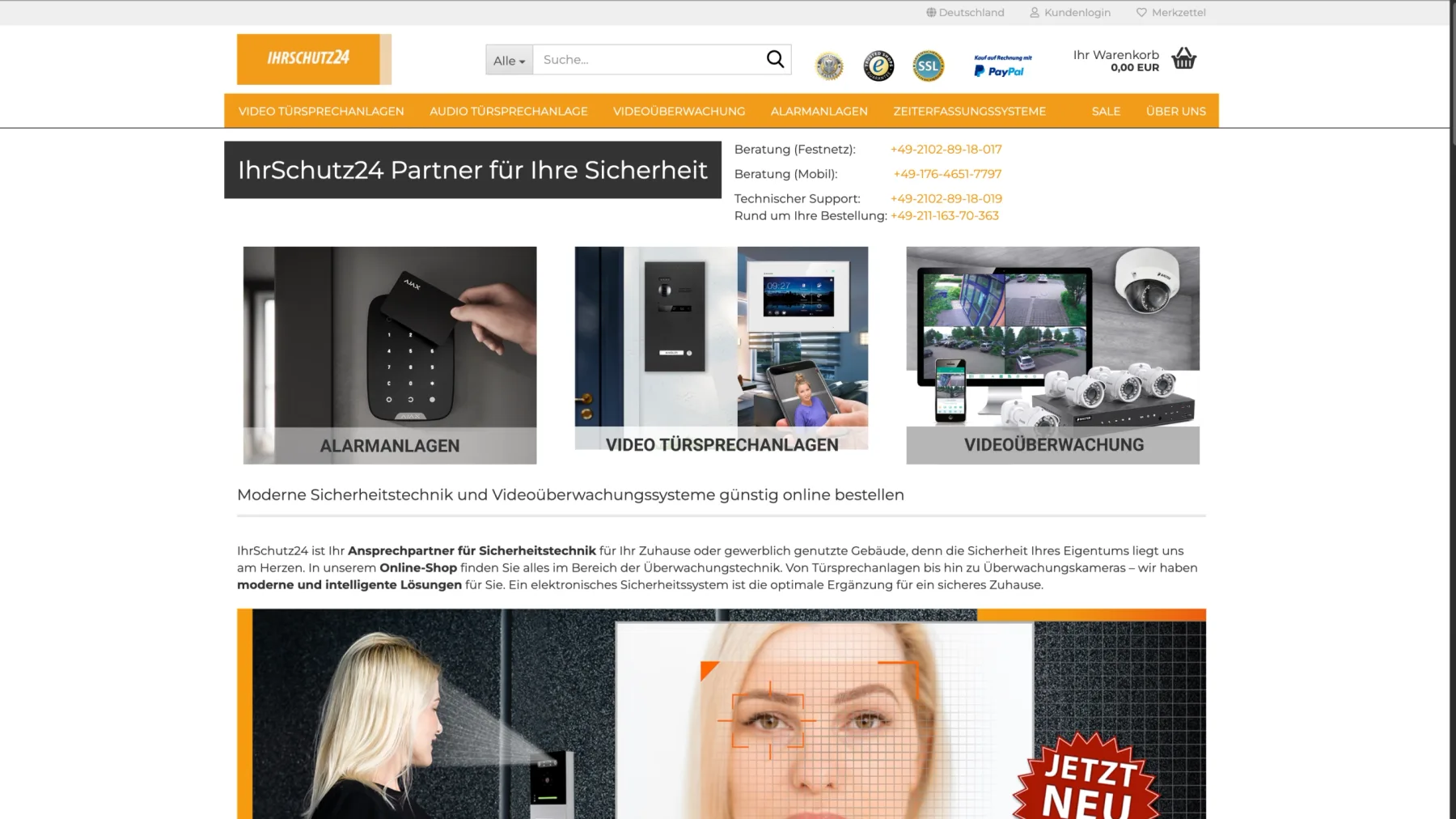 Gambio-Shop-Relaunch für IhrSchutz24