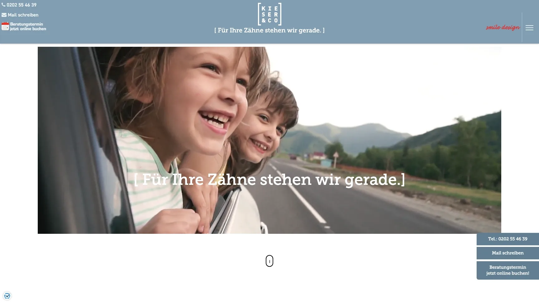 Kieser & Co. Website – Vorher