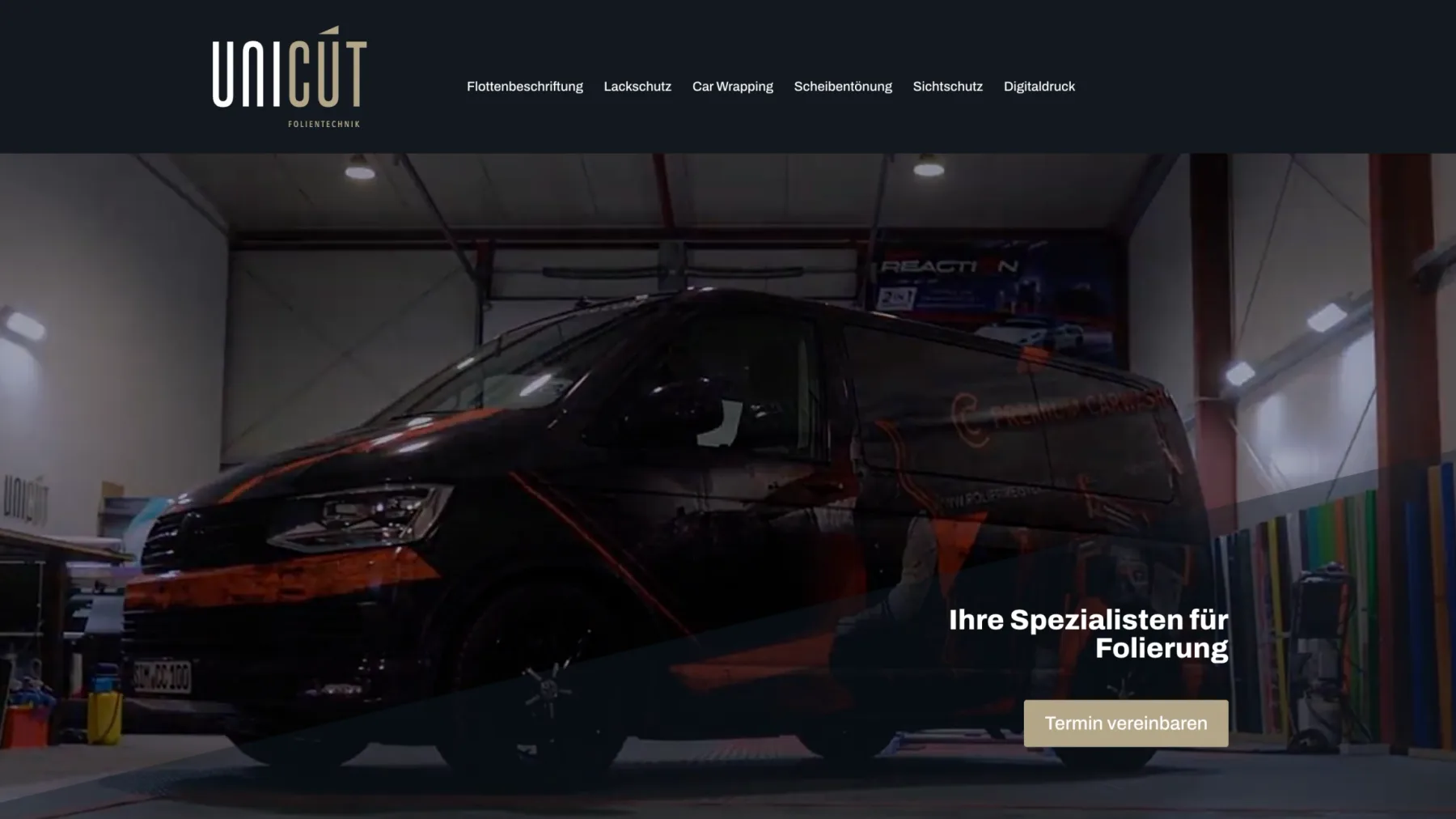 Unicut Folientechnik Website