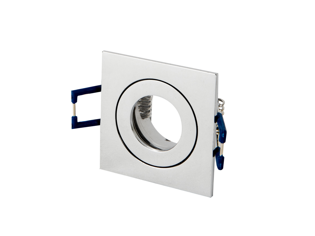 Einbaustrahler  wasserdicht MR11 eckig chrom