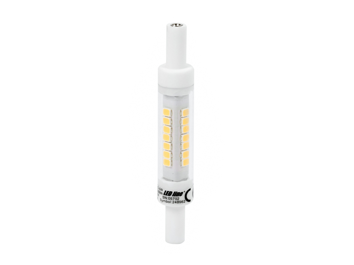 LED line® CERAMIC R7s Leuchtmittel 6W 500lm 2700-4000K Warmweiß 360° SMD2835