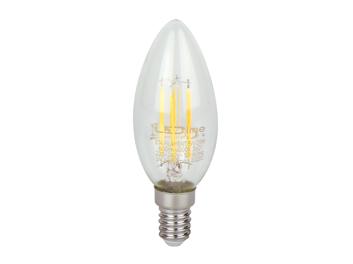 LED line LITE DIMMABLE E14 5W 4000K Neutralweiß 360°