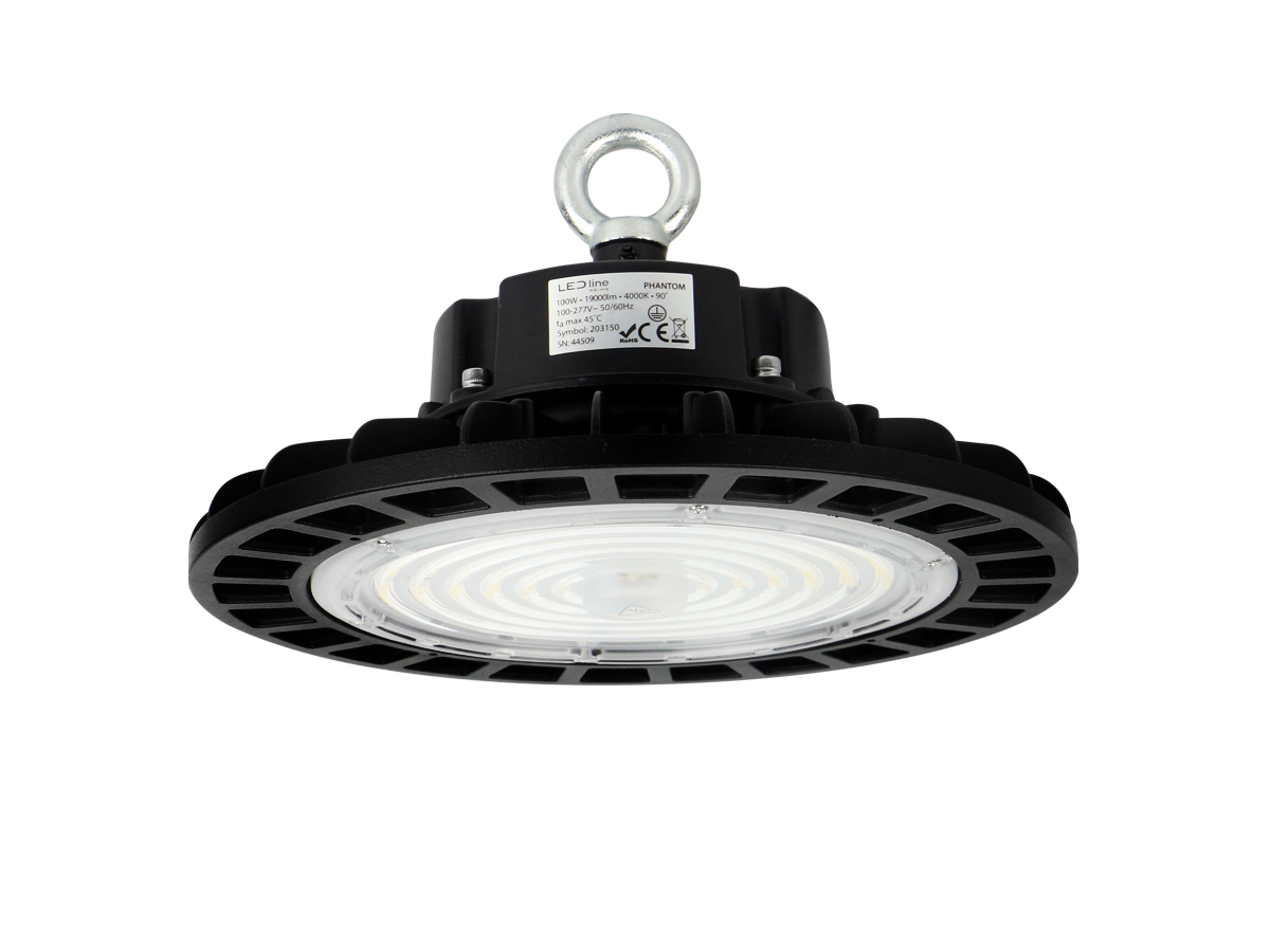 LED line PRIME PHANTOM Hallenstrahler 100W 19000lm 4000K 60° SMD2835 IP65