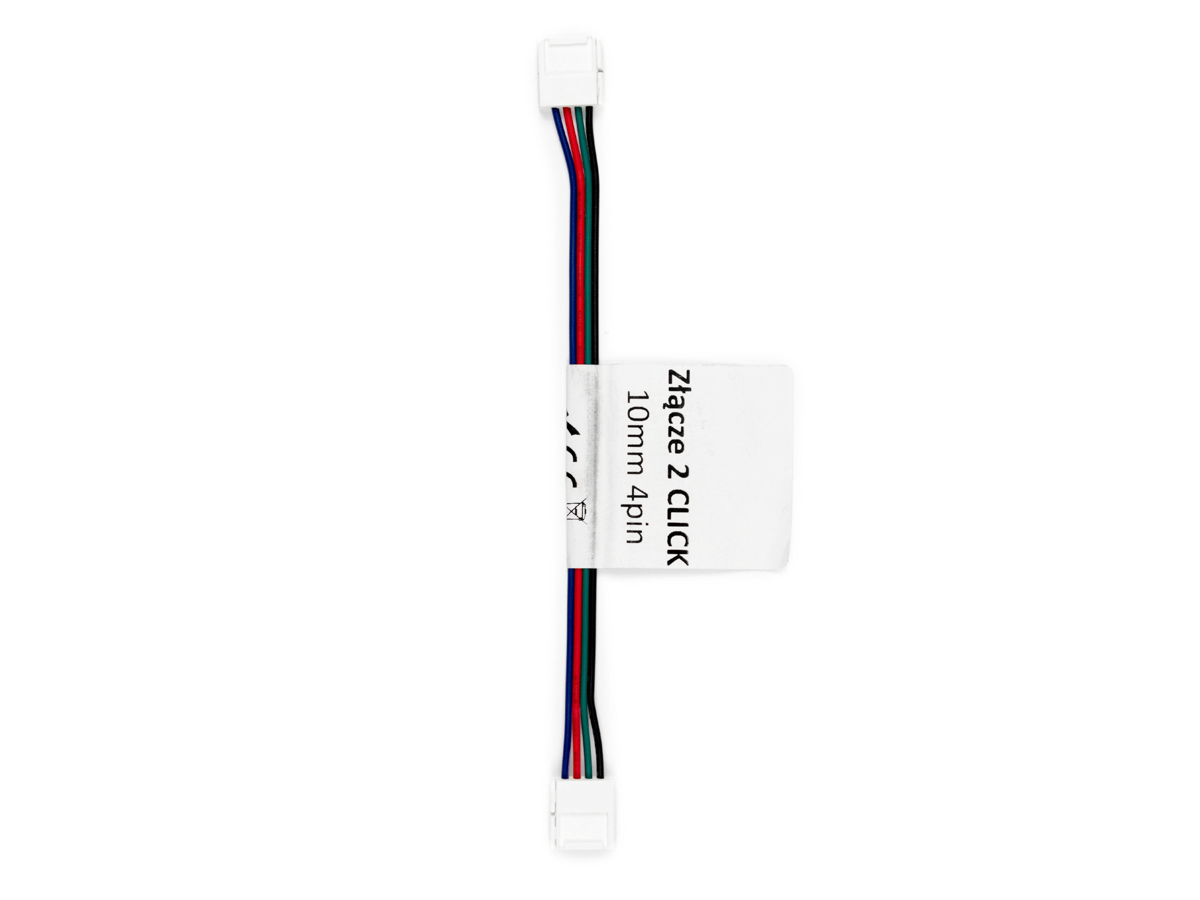 LED line® Stecker für LED-Streifen CLICK CONNECTOR double 10 mm 4 PIN mit einem Kabel