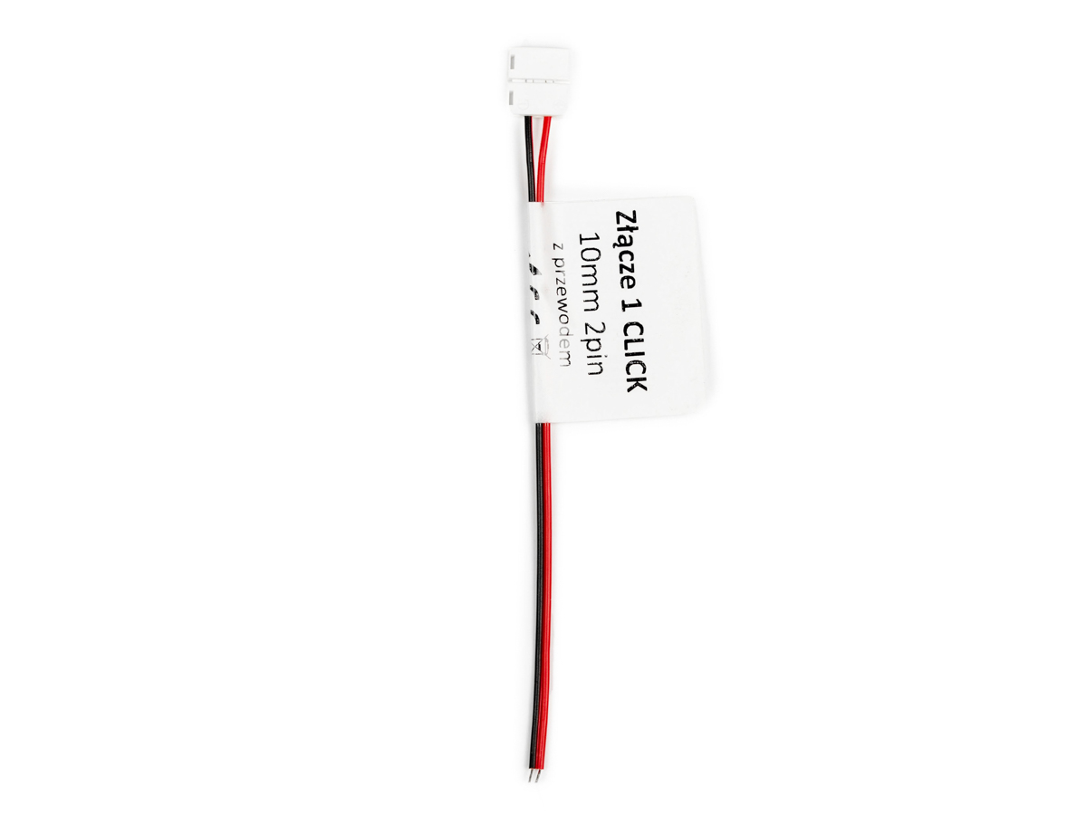 LED line® Stecker für LED-Streifen CLICK CONNECTOR single 10 mm 2 PIN mit einem Kabel
