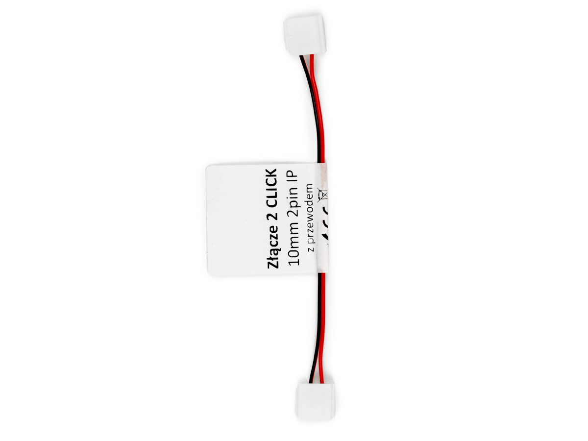 LED line® Stecker für wasserdichte LED-Streifen CLICK CONNECTOR double 10 mm 2 PIN mit Kabel