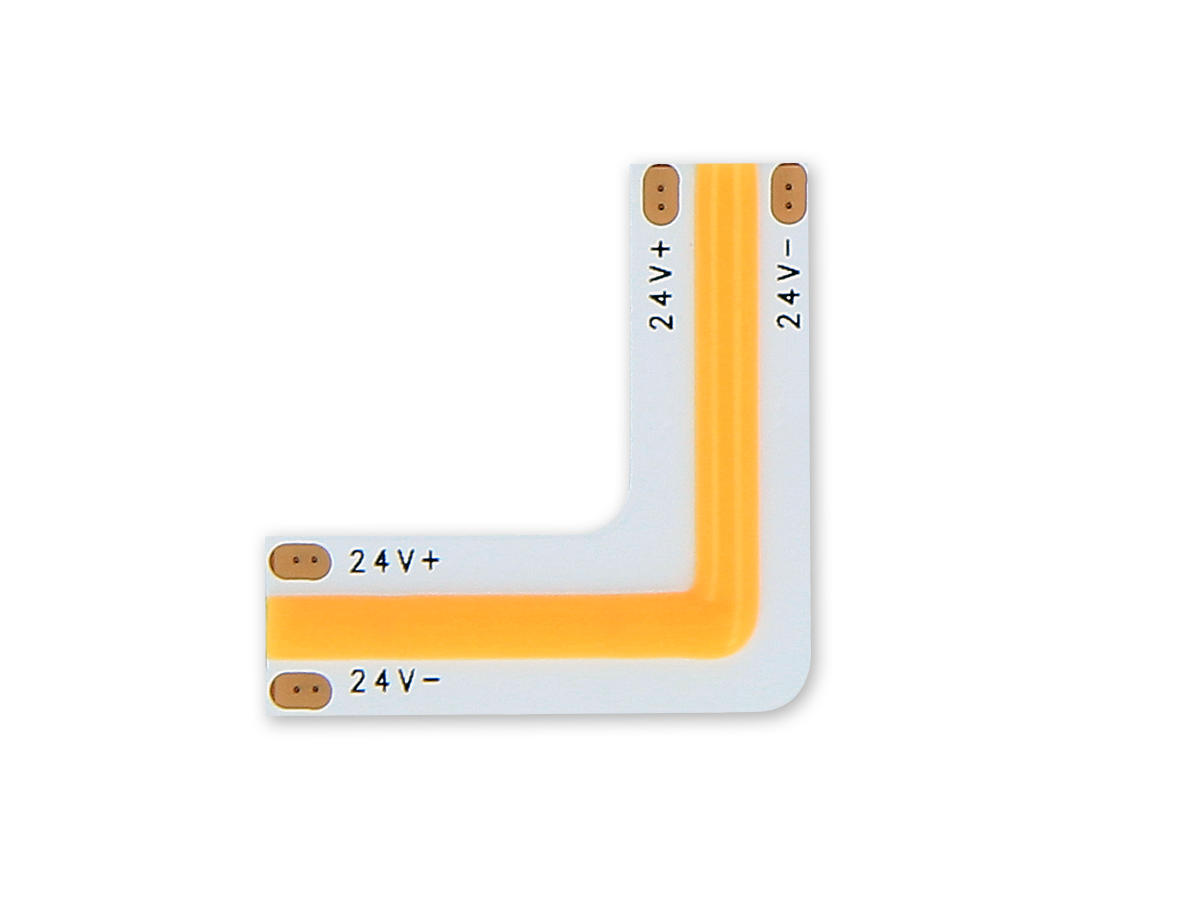 LED line® Stecker für LED-Streifen COB CLICK CONNECTOR eckig 2700K - 6000K 10 mm 2 PIN Typ L 8W