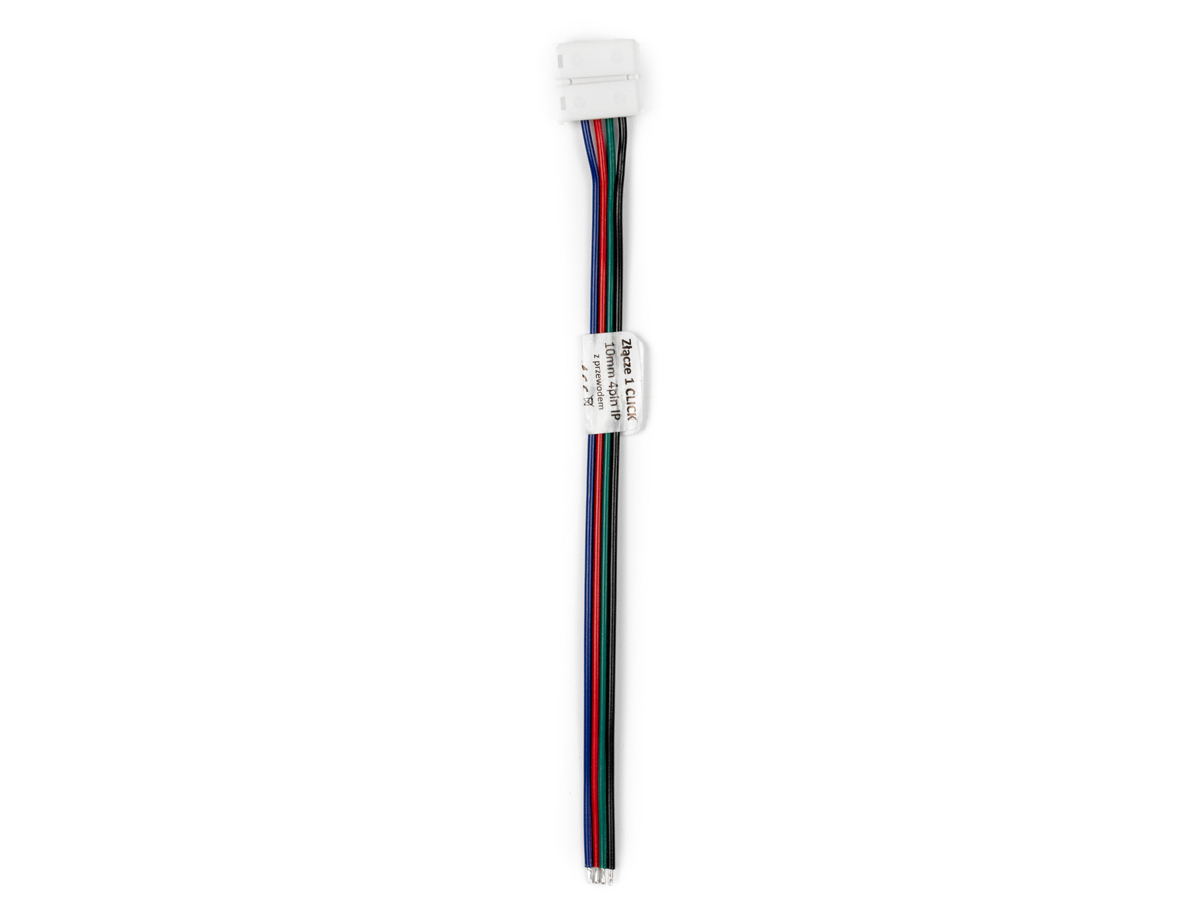 LED line® Stecker für wasserdichte LED-Streifen CLICK CONNECTOR single 10 mm 4 PIN mit Kabel